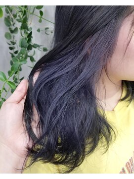 テトヘアー(teto hair) インナーカラー　紫　ラベンダー　パープル　アッシュ