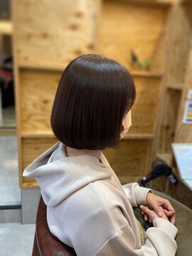 アドラーブル 長岡新保店(adorable) ラベージュカラーで大人可愛い♪丸みボブ☆