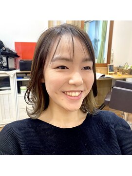 ハナイ ヘアーデザイン(HANAI hair design) 爽やかなイヤリングカラースタイル