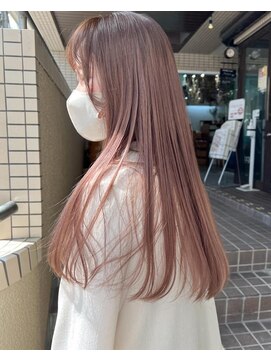 サロン シー(salon sea) salon sea 2回ブリーチ　暖色ベージュ