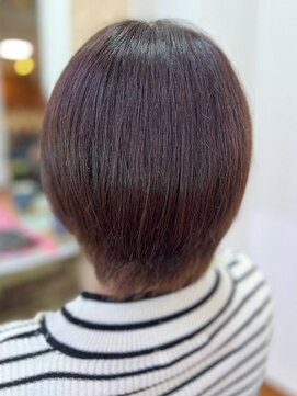 アークスヘアー 大人可愛いミニボブココアブラウン小顔美肌ストレート丸み