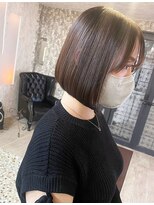 ブランシェ(branche) 切りっぱなし/ボブ/グレージュカラー/シルキーベージュ