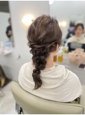 結婚式ヘアあみおろし