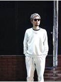 大人男子のブリーチカラー