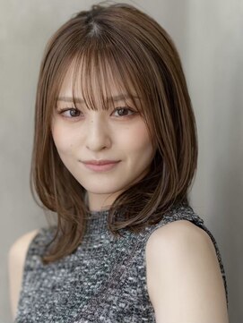 オースティン 調布アミックス(AUSTIN) 大人かわいい前髪セシルカットココアブラウンフリンジウェーブ