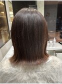 外ハネボブ×髪質改善カラー