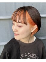 ディレクション(Direction)&nbsp;ショートカットショートヘアインナーカラーアンブレラカラー