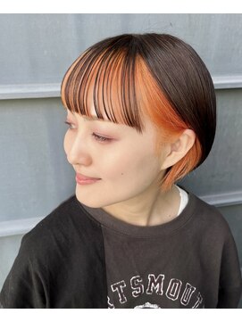 ディレクション(Direction) ショートカットショートヘアインナーカラーアンブレラカラー