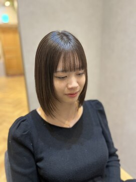 ナンバー 大分中央町店(N°) 【MIKOTO】@mikoto_newi　「髪質改善」顔周りレイヤーボブ＊