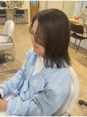 大人ヘアミディアム カーキ シークレットハイライト【miku】