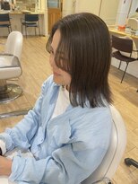 ネオリーブ チロル 横浜西口店(Neolive CiroL.)&nbsp;大人ヘアミディアム カーキ シークレットハイライト【miku】