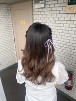 ソノ(sono)&nbsp;ハーフアップ　推し活ヘア　お出かけヘア