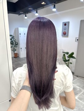 ペレ 栄店(PELE) ホワイトグレージュ/デジタルパーマ/チェリーブラウン/栄