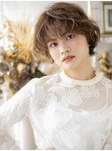 フレンチカジュアルくせ毛風ボブパーマc6戸田公園20代30代40代
