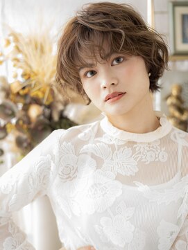 カバーヘア ブリス 戸田公園西口店(COVER HAIR bliss) フレンチカジュアルくせ毛風ボブパーマc6戸田公園20代30代40代