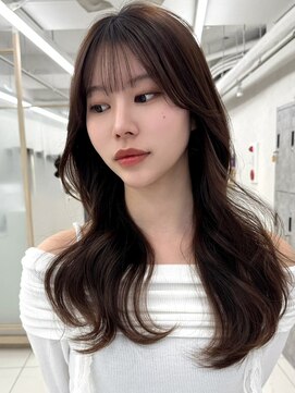 エジョン 三鷹店(Aejon) 顔まわりレイヤーカット姫カットレイヤーオリーブベージュ吉祥寺