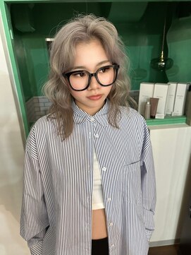 パレット 難波(Palette) ショートウルフホワイトグレージュミニウルフオリーブグレージュ