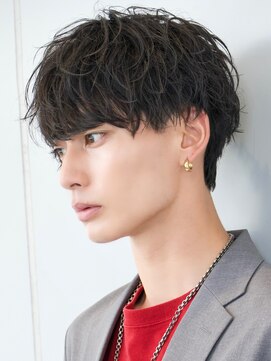 エイド 渋谷(aid) 無造作マッシュパーマソフトツイストスパイラルツーブロック