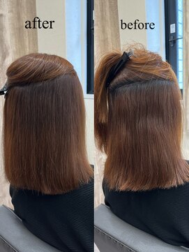 【innocence】西宮/髪質改善/地毛風ナチュラルストレート@宮本