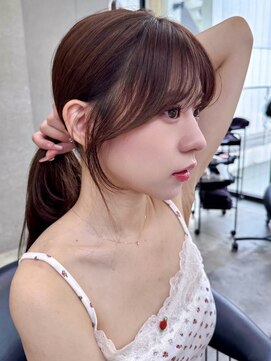 ロンドガーネット 池袋(Lond garnet) 暗めカラー/韓国風巻き/レイヤーカット/髪質改善/縮毛矯正/池袋