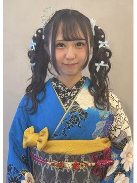 ラトリエコンタン(L´atelier Content) 水引 金箔 成人式ヘア 卒業式ヘア 袴ヘア 振袖ヘア/miho