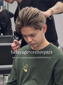 メンズサロン ガウディ 三宮店(men's salon Gaudi) 外国人風ブロンドバレイヤージュ