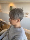 シルバーアッシュ×韓国マッシュ×シルバーアッシュ