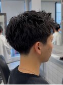 スパイキーショート/メンズ/men's/メンズパーマ/フェード/渋谷