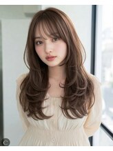 ブリーチなしでも叶う♪柔らかく透明感のあるトレンドカラー♪原宿ブリーチダブルカラーヘアメイク学割U24