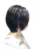 エイム ヘア デザイン 町田店(eim hair design)&nbsp;暗髪/ハンサムショート/ショートボブ/ネイビーブルー