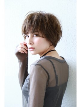 ヌーム 塚本店(NOOM) 小顔ショート ニュアンスパーマ 韓国ウェーブ