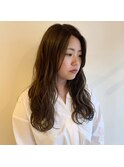 透明感グレージュ