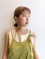 シェノン 武庫之荘(CHAINON)&nbsp;髪質改善/グレージュカラー/黒髪/ココアベージュ/ボブウルフ