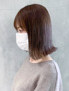 アイティー バイ アルバム 中野店(IT by ALBUM) チョコブラウン_ショートパーマホワイトアッシュ_ba310642