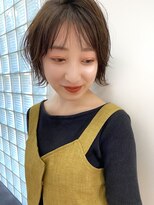 ワン バイ ジエクト(One by The Ect)&nbsp;【梅田茶屋町】ミニボブ×ナチュラルベージュ×オン眉ボブ