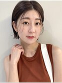 前髪あり　前髪長め　ボブ　ミニボブ　外ハネ　内巻き　小顔