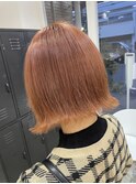 切りっぱなしボブ＋オレンジ【平本】