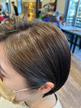 ヘアーレナータ 八王子(HAIR RENATA) 髪質改善カラー★ハイライトミルクティベージュ白髪染め40代50v