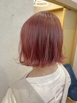 ロンドプランタン 恵比寿(Lond Printemps) シークレットハイライトカラーチェリーピンクボブ【中居】