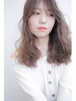 ヘアストーリー リズム(hair story r ism)&nbsp;抜け感・ラフウェーブとミルクティーカラー