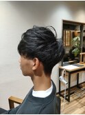 #くせ毛風マッシュショート メンズカット