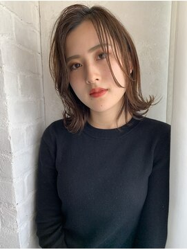 サロン 名和店(SALON) ミディアムレイヤー×シースルーバング　by mika