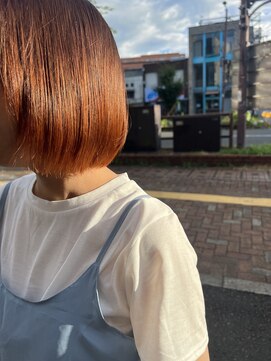 へアサロンアンドカフェガーデン(hair salon&cafe GARDEN) 毛先のみブリーチカラー/オレンジカラー