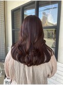 大人可愛いナチュラルピンクブラウンカラー