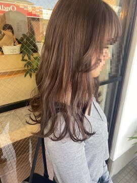 浪漫館 アプリーレ(APRILE) 髪質改善　プレミアムカラー　ブラウン　透明感カラー