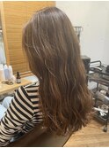 前髪/アンブレラカラー/こなれミディ/イメチェン/ウェーブパーマ