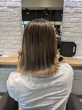 エイト 沖縄豊崎店(EIGHT toyosaki) 【EIGHT 豊崎】お客様スタイル_バレイヤージュ×ボブスタイル