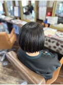 黒髪×ハイライト