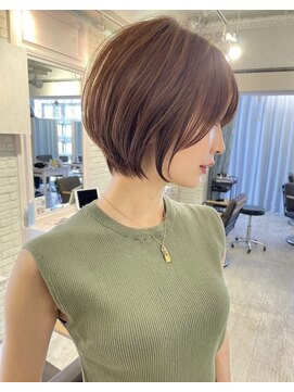 ロンドブルーム 天神大名店(Lond Bloom) 大人ショートボブ /髪質改善/白髪ぼかしハイライト