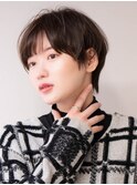 マッシュショート20代30代40代大人可愛い暗髪うる艶髪青山表参道